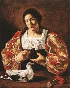 Woman with a Dove sdv